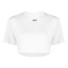 Off-White Logo ribbed Short Sleeve Loose Fit White