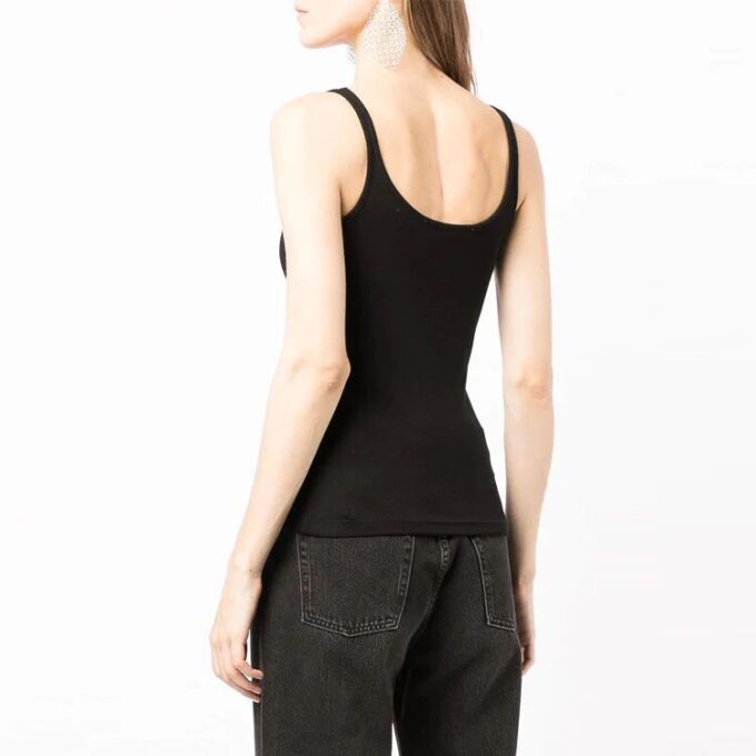 Off-White Logo Scoop Neck Tank Top “Black”