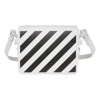 Off-White logo Shoulder Bag Black White