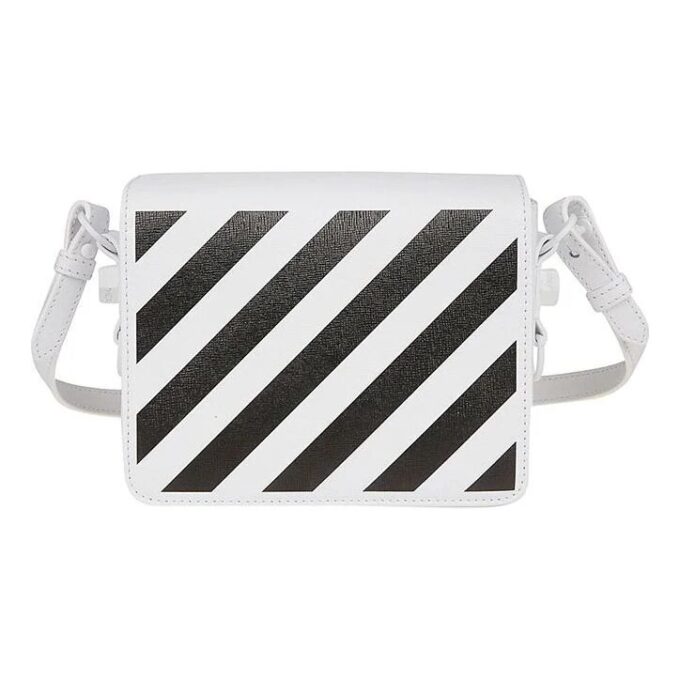 Off-White logo Shoulder Bag Black White