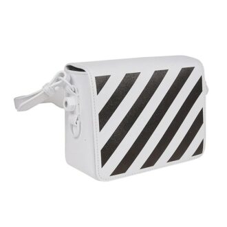 Off-White logo Shoulder Bag Black White