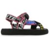 OFF-WHITE Logo-Strap Trek Sandals “Black Multi-Color”