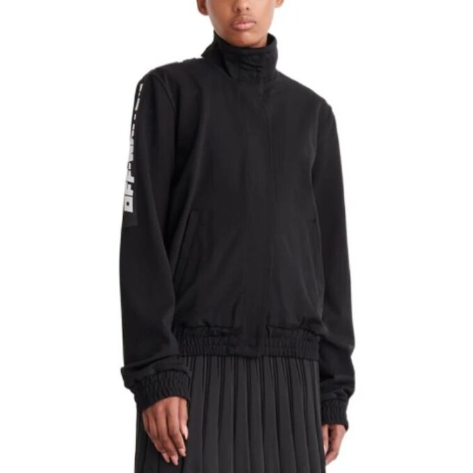 Off-White Logo-Tape Track Jacket “Black”