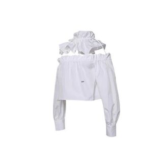 Off-White Long Sleeves Short White Tops