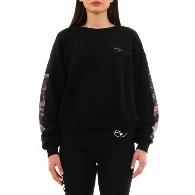 Off-White Loose Flowers Printing Black