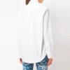 Off-White Loose Logo Embroidered Long Sleeves Shirt White