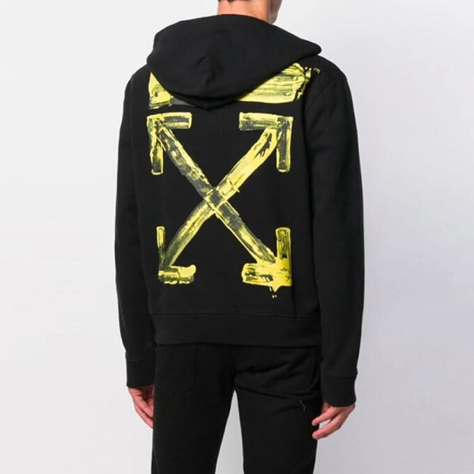 Off-White Men’ s Acrylic Arrows Slim Multi-Color Arrow Printing Black