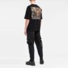 Off-White Men’ s Alphabet Character Printing Casual Straight Short Sleeve White T-Shirt