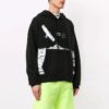 Off-White Men’ s Animal Pattern Printing Loose Fit Black