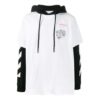 Off-White Men’ s Arm Printing Loose Fit White