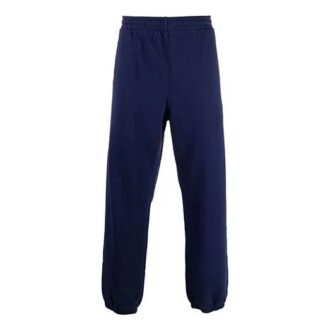 Off-White Men’ s Arrow Pattern Solid Color Sports Pants/Trousers/Joggers Loose Fit Navy Blue