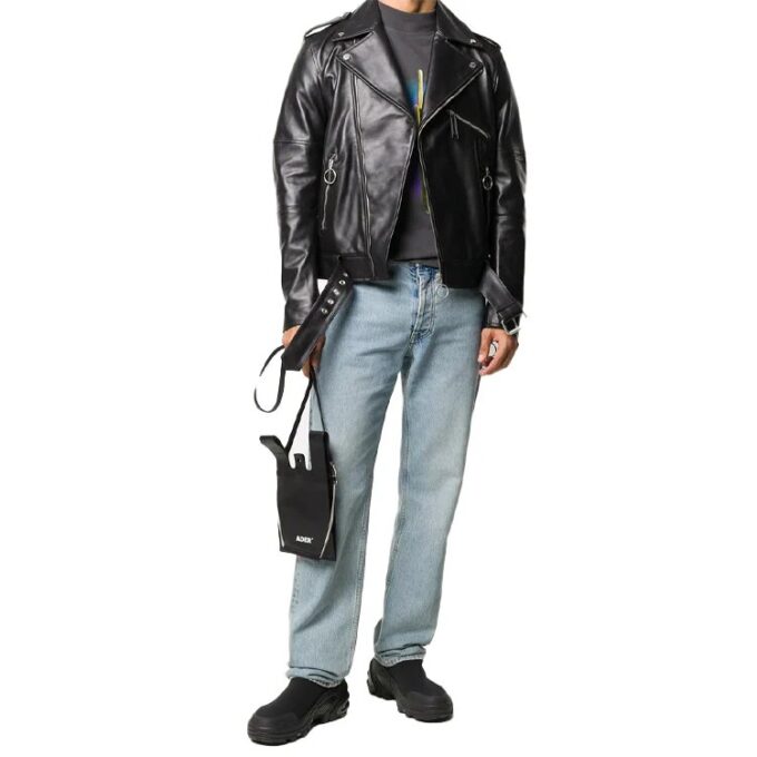 Off-White Men’ s Asymmetric Black Jacket