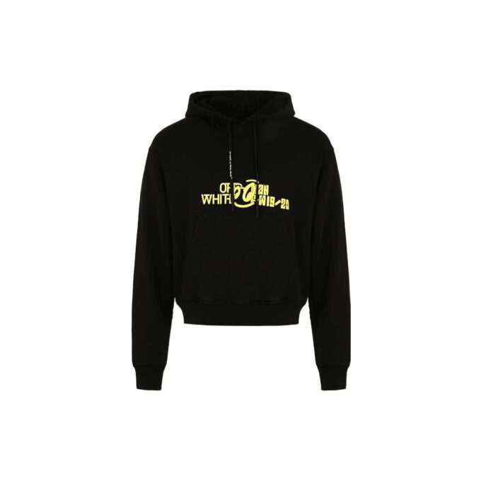 Off-White Men’ s Back Printing Long Sleeves Black