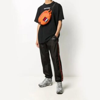 Off-White Men’ s Bookish Black Sports Pants/Trousers/Joggers