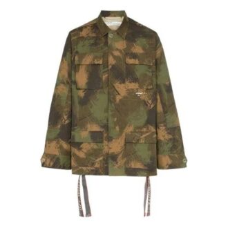 Off-White Men’ s c/ Camouflage Jacket Green