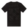 Classic Pattern Minimalistic Short Sleeve Black