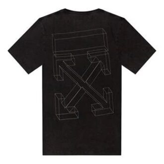 Classic Pattern Minimalistic Short Sleeve Black