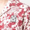 Off-White Men’ s C/O VIRGIL ABLOH Flowers Short Sleeve Red Shirt