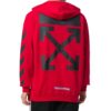 Off-White Men’ s C/O Virgil Abloh Painting Mona Lisa Jacket Loose Fit Red