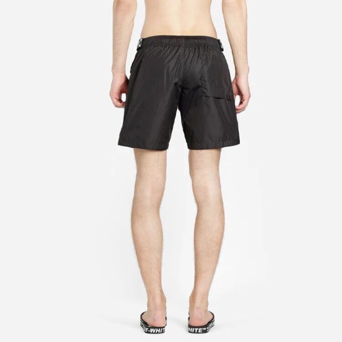 Off-White Men’ s C/O VIRGIL ABLOH Waist Logo Sports Shorts Black