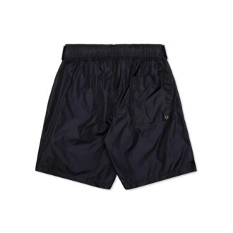 Off-White Men’ s C/O VIRGIL ABLOH Waist Logo Sports Shorts Navy Blue