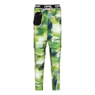 Off-White Men’ s Camouflage Printing Casual Long Pants/Trousers Green
