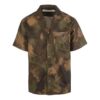 Off-White Men’ s Camouflage Printing Short Sleeve Green Shirt