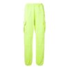 Off-White Men’ s Cargo Pocket Elastic Waistband Sports Pants/Trousers/Joggers Fluorescent Green