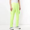 Off-White Men’ s Cargo Pocket Elastic Waistband Sports Pants/Trousers/Joggers Fluorescent Green