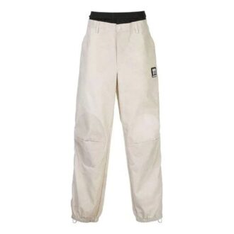 Off-White Men’ s Casual Long Pants/Trousers Loose Fit Beige