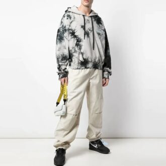 Off-White Men’ s Casual Long Pants/Trousers Loose Fit Beige
