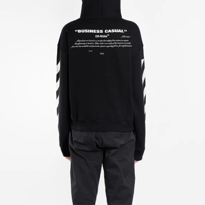 Off-White Men’ s Character Printing Long Sleeves Black