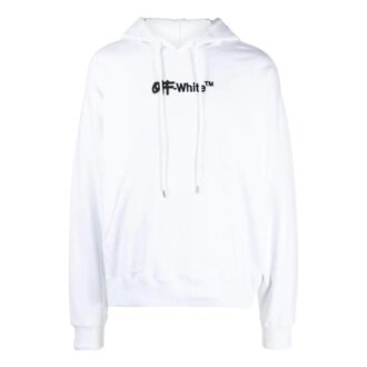 Off-White Men’ s Chest Alphabet Ordinary Version White Pullover