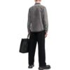 Off-White Men’ s Chest Denim Long Sleeves Brown Shirt