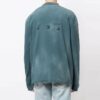 Off-White Men’ s Chest Pattern Logo Printing Long Sleeves Haze Blue