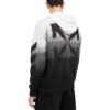 Off-White Men’ s Colorblock Drawstring Zipper Knit Jacket Black