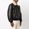 Off-White Men’ s Cortex Aviator Jacket Loose Fit Black