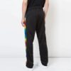 Off-White Men’ s Drawstring Waist Side Stripe Drawstring Casual Pants/Trousers Loose Fit Black