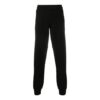 Off-White Men’ s Elastic Waistband Solid Color Casual Long Pants/Trousers Black