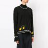 Off-White Men’ s Embroidered Round Neck Black