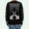 Off-White Men’ s Fleece Round Neck Knit Black