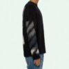 Off-White Men’ s Fleece Round Neck Knit Black