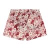 Off-White Men’ s Flowers Printing Red Shorts