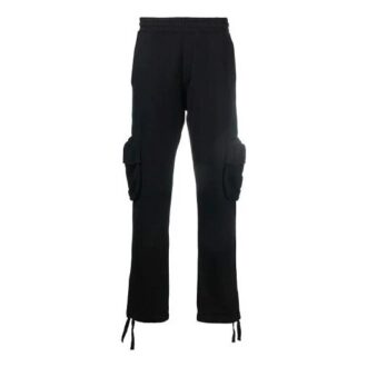 Off-White Men’ s FW21 Arrow Cargo Casual Pants/Trousers Loose Fit Black