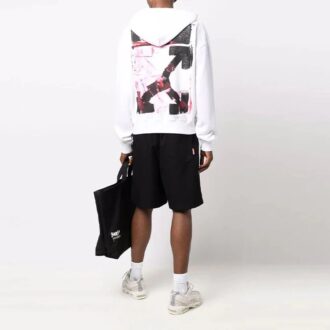 Off-White Men’ s FW21 Arrow Pattern Alphabet Printing Solid Color Loose Fit White Off-White Men’ s FW21 Arrow Pattern Alphabet Printing Solid Color Loose Fit White