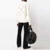 Off-White Men’ s FW21 Arrow Pattern Knit Long Sleeves Round Neck Wool Sweater White
