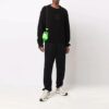 Off-White Men’ s FW21 Arrow Pattern Long Sleeves Round Neck Wool Sweater Black