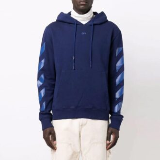 Off-White Men’ s FW21 Arrow Pattern Printing Loose Fit Blue Off-White Men’ s FW21 Arrow Pattern Printing Loose Fit Blue