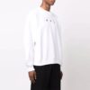 Off-White Men’ s FW21 Arrow Pattern Pullover Round Neck Loose Fit White