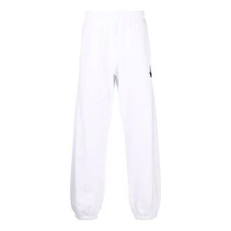 Off-White Men’ s FW21 Arrow Printing Solid Color Sports Pants/Trousers/Joggers Loose Fit White